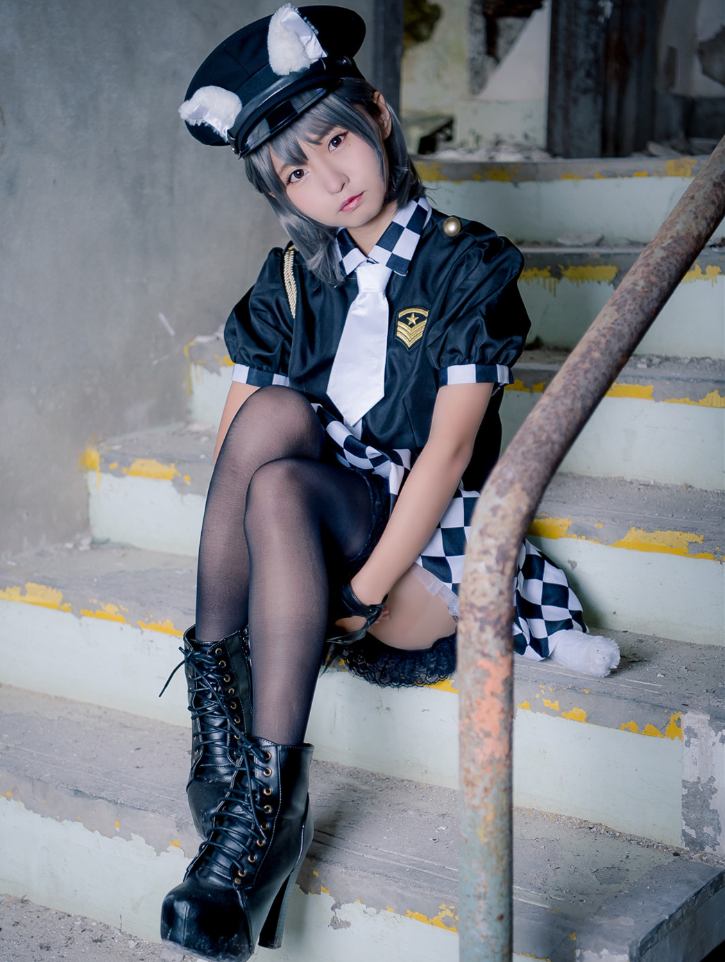 Fashion Monster美女动漫博主性感Cosplay写真 (Ennui Mamefu あんにゅい豆腐)] animal (Cat Police) |柠檬皮美女写真