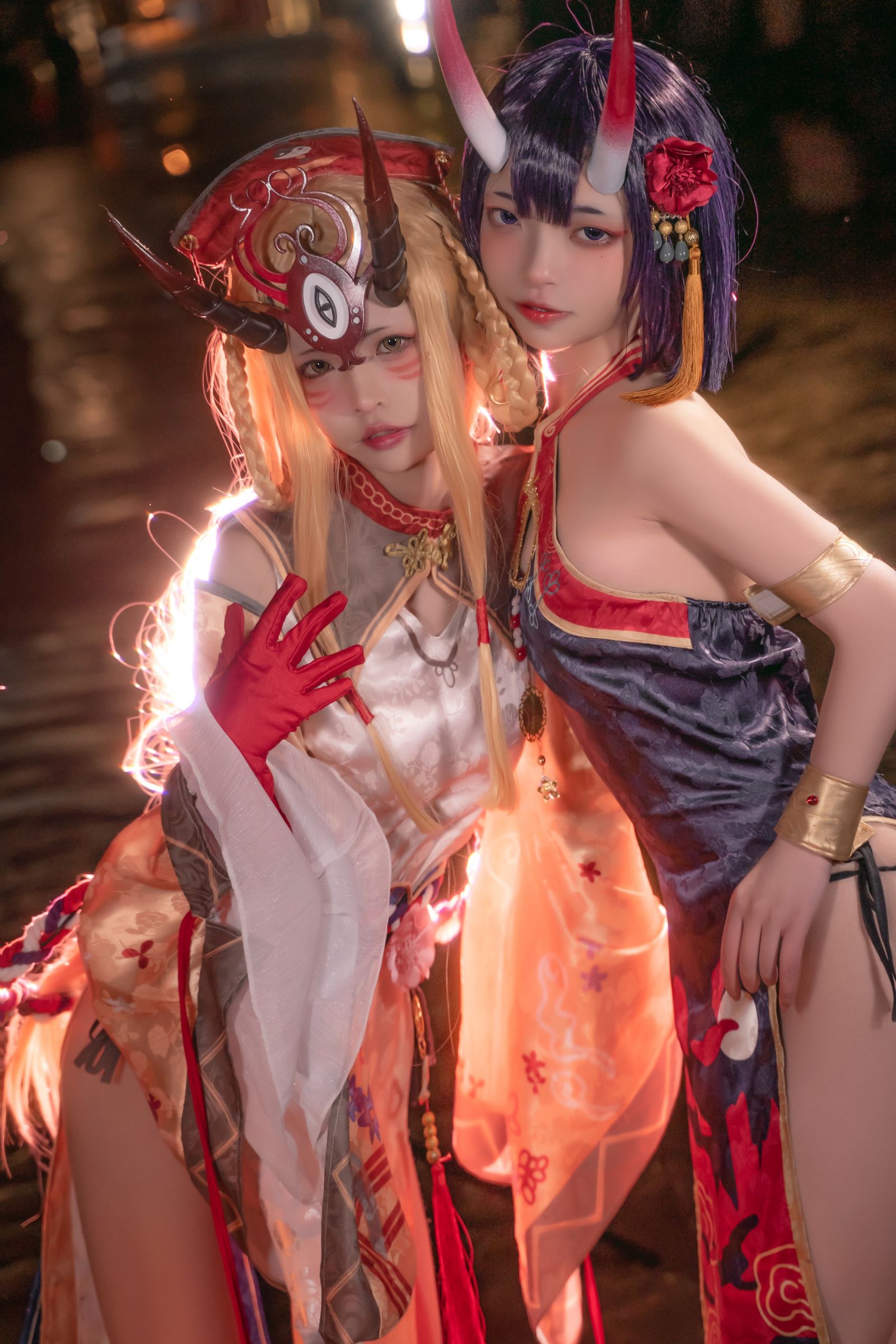 可可老师美女动漫博主性感Cosplay写真 酒吞&茨木|柠檬皮美女写真